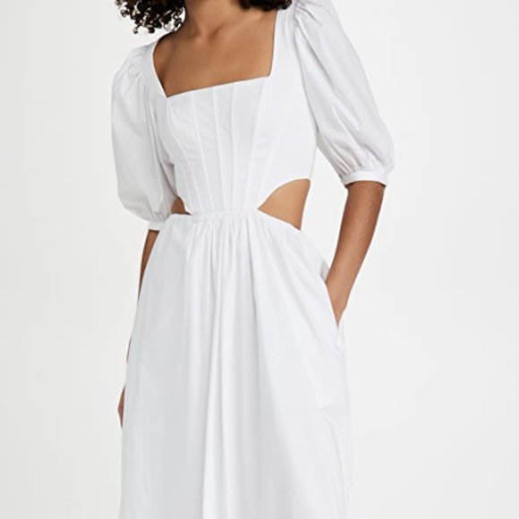 NWT Staud Astro Dress in White - Picture 3 of 9